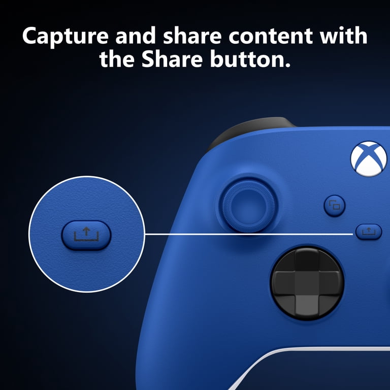 XBOX, Wireless Controller, Shock Blue, for XBOX Series X|S, PC