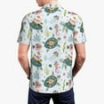 thumbnail image 4 of Balery Turtle and Sea Life Printed Men’s Short Sleeve Polo Shirt, Midweight Men's Shirt,Golf Polo shirts -X-Large, 4 of 9