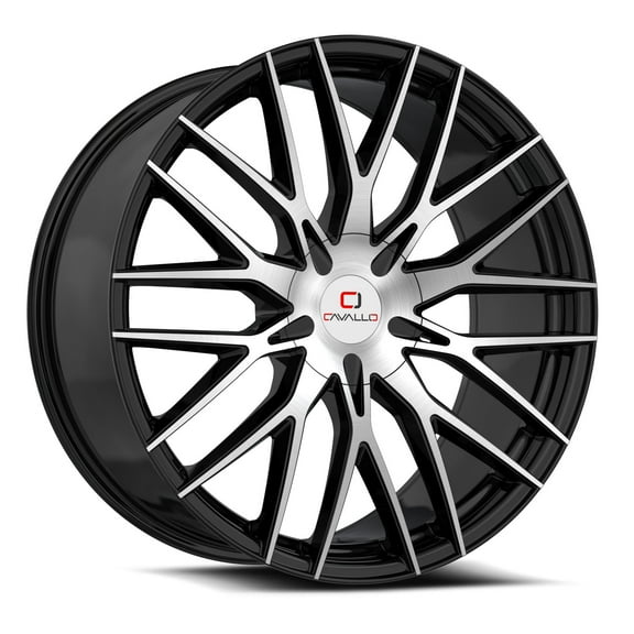 CAVALLO 26X9.5 BLANK 18ET 78.1CB GLOSS BLACK MACHINED