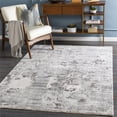 thumbnail image 2 of Surya Presidential PDT-2314 39x60" Rectangle Microfiber Rug in Charcoal/Gray, 2 of 4