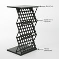 thumbnail image 2 of M&T Displays Foldable Counter with Perforated Literature Holder and Carrying Bag, Magazine Rack, Brochure Display Stand, Catalog Leaflet, Flier for Fair, Conference, Shows (Black, 2x(8.5x11)), 2 of 7