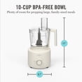 thumbnail image 4 of Martha Stewart 10-Cup Electric Food Processor & Chopper, Cream, 4 of 13