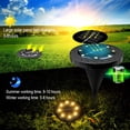 thumbnail image 3 of Solar Lights Outdoor 8Pack 8Led Solar Lights Outdoor Garden Lights Warm White Outdoor Waterproof Led Spot Lights Decoration Solar Panel Lights For Lawn Path Driveway Terrace Ground, 3 of 5
