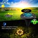 thumbnail image 2 of Paquete de 4 luces solares para exteriores de 8 LED, iluminación de jardín blanca cálida, focos LED impermeables, luces solares decorativas para césped, camino, entrada y terraza., 2 of 5