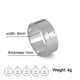 thumbnail image 1 of Anillos de pareja de acero inoxidable COOLTIME, anillo de compromiso con cruz sobrenatural de Color plateado para hombre y mujer, regalo de boda, joyería de moda Tan Jianjun unisex, 1 of 2