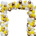 thumbnail image 1 of Juego de guirnaldas con forma de arco para fiestas, 112 unidades, látex dorado y amarillo, 1 of 4