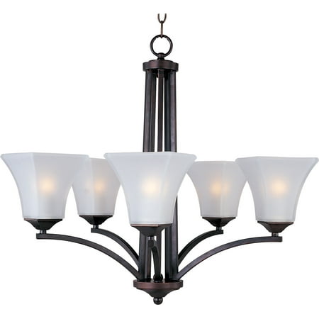 

Chandeliers 5 Light Bulb Fixture With Oil Rubbed Bronze Finish Steel Material Medium Bulbs 26 inch 500 Watts