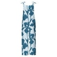 thumbnail image 3 of Hvot&aat Womens Boho Floral Jumpsuits Sleeveless Two-pocket Casual Bib Jumpsuit Plus Size Adjustable Rompers Pants, 3 of 4