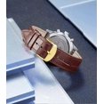 thumbnail image 3 of Genuine Leather Replacement Watch Band Multicolor Waterproof for Men Women, G-Brown (15mm), 3 of 5