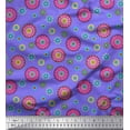 thumbnail image 1 of Soimoi Polyester Crepe Fabric Flower Artistic Decor Fabric Printed Yard 42 Inch Wide, 1 of 3