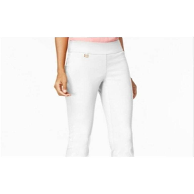 Charter C Women's Skinny Tummy-Control Pants White Bright 16