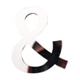 thumbnail image 1 of OUSITAID 2Pcs Letter Ornament Waterproof Removable Silver-plated 3D Mirror Surface Acrylic Decal for Wedding, 1 of 9