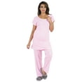 thumbnail image 1 of Bimba 2pc Pajama Set For Women 100% Cotton Nightwear Set Plain Sleepwear, 1 of 7