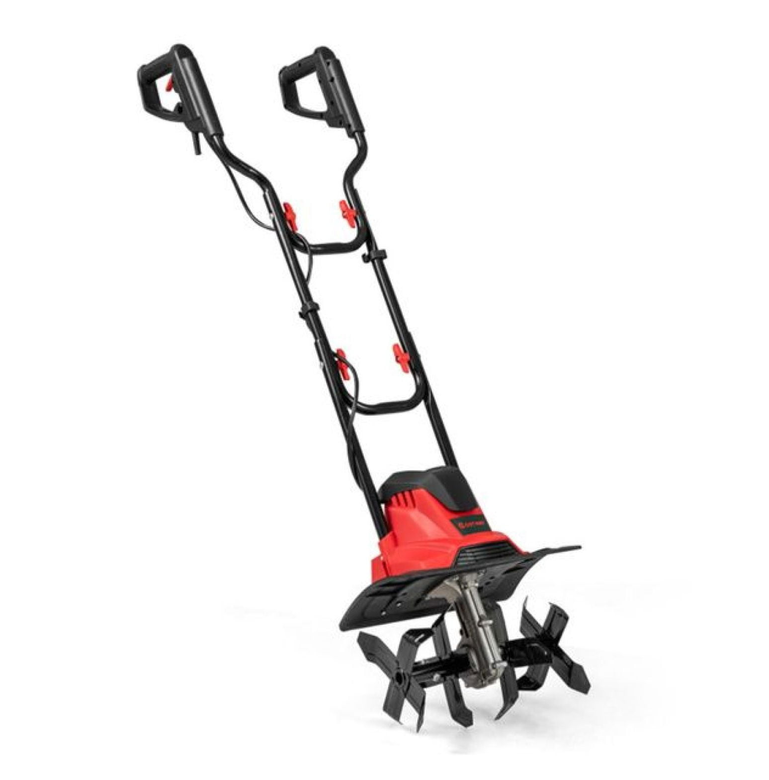 10 Amp Electric Tiller - 14" Garden Cultivator with 4 Blades, Foldable Handle, 380 RPM - Soil Preparation for Planting