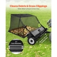 thumbnail image 3 of 48 in Tow Behind Lawn Sweeper 26 cu ft Hopper Pull Behind Yard Sweeper with Adjustable Height Rotating Brush Leaf Grass Debris Collector for Lawn Tractor Garden Farm Efficient Cleaning System, 3 of 8