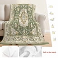 thumbnail image 5 of Southwestern Sage Green Blanket Soft Cozy Warm Throw Blanket for Couch, Plush Fuzzy Flannel Fleece Blankets for Sofa, Tribal Antique Boho-Chic Heritage Bed Blankets Lightweight Gifts for Men, 40"x60", 5 of 9