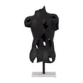 thumbnail image 4 of Modern Metal & Marble Torso Sculpture - Contemporary Abstract Home & Office Decor - Artistic Accent for Living Room, Bedroom - 23" Black, 4 of 12