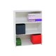 thumbnail image 1 of Organizador de unidad de almacenamiento de estantería de 3 niveles de madera blanca Pilaster Designs HABC565, 1 of 1