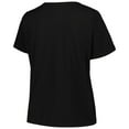 thumbnail image 3 of Women's Profile Black Milwaukee Bucks Plus Size Arch Over Logo V-Neck T-Shirt, 3 of 3