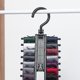thumbnail image 5 of Clip de corbata desmontable de 20 filas, soporte de almacenamiento, cinturón, bufandas, colgador de almacenamiento de acabado, ahorra espacio para armario, 5 of 5
