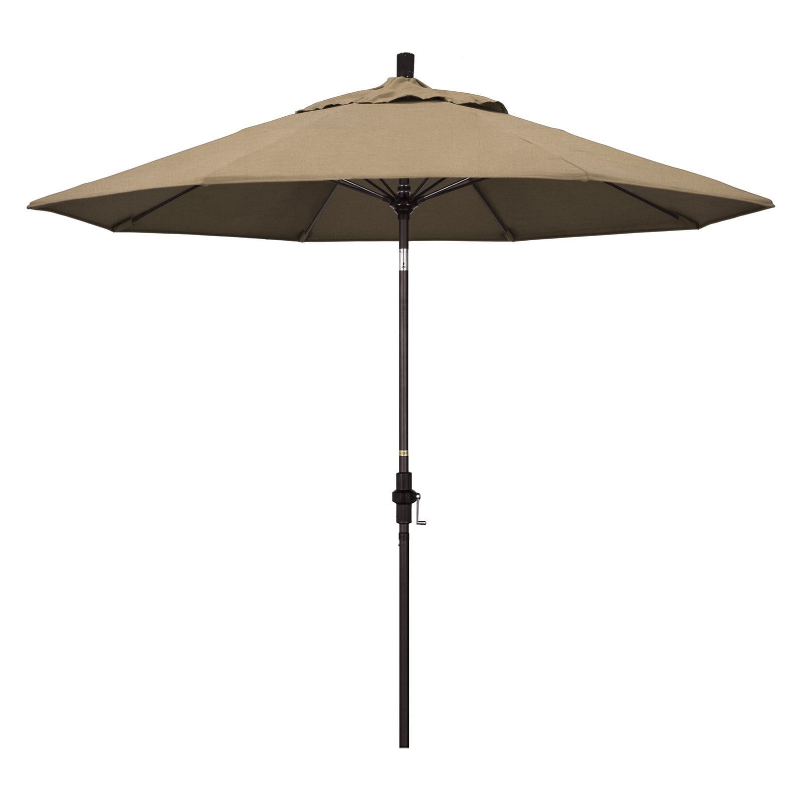 California Umbrella 9ft. Fiberglass Tilt Sunbrella Market Umbrella