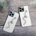 thumbnail image 2 of Compatible with iPhone 13 Pro Max Diamond Case Shiny Glitter Bling Luxury Snake Shape Crystal Charms Rhinestone Soft Silicone Fashion Protective Transparent Shockproof Cover for Girls Women, 2 of 8