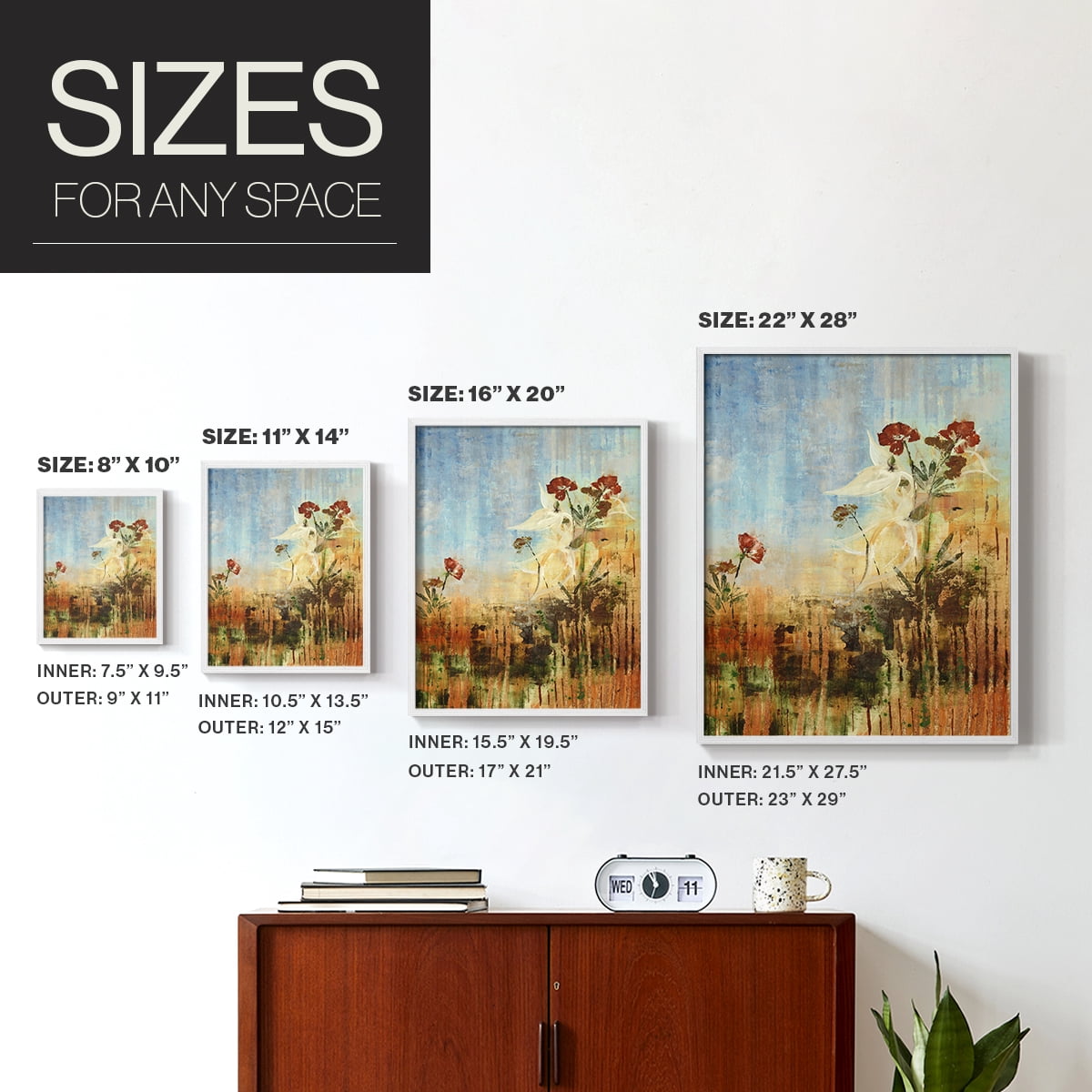 Dedicated to Spring Framed Print in White Solid Wood Framed Print No Nail Hanging