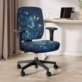 thumbnail image 3 of ZUXONGSY Butterfly Flower Office Chair Cover 2 Pack Split Design for Rotating Desk Chair with Elastic Bottom Spandex Chair Protector Cover Lightweight Gifts for Women Girls, 3 of 7