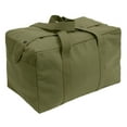 thumbnail image 2 of Rothco Canvas Small Parachute Cargo Bag, Olive Drab, 2 of 2
