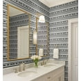 thumbnail image 4 of S4Sassy Self-Stick Decorative Wallpaper, Tribal Stripe Print Wall Paper, Vinyl Waterproof Contact Paper, Black, 25"x360"inch Removable Renter Friendly Wall Covering For Bedroom, Dining Room, 4 of 9