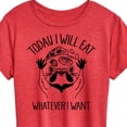 thumbnail image 3 of Instant Message - Eat Whatever I Want Raccoon - Women's Short Sleeve Graphic T-Shirt, 3 of 6