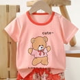 thumbnail image 2 of Cethrio Girls Cotton Outfit Sets, Graphic Cute Short Sleeve Summer Kids' Clothing Sets Multicolor Size 7-8 T, 2 of 4