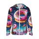 thumbnail image 1 of Fotbe Starry Sky Colorful Donut Chaqueta con Protección Solar UPF 50+ para Hombre y Mujer, Camisa con Capucha y Bolsillos-Large, 1 of 7