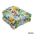thumbnail image 3 of Pillow Perfect 580579 Indoor-Outdoor Lensing Jungle Wicker Seat Cushion, Off-White - Set of 2, 3 of 3