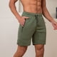 thumbnail image 5 of WILLBEST Pantalones Cortos de Verano para Hombre, Pantalones Cortos de Color Liso con Corbata, Pantalones de Cinco Cuartos Transpirables y Frescos., 5 of 8