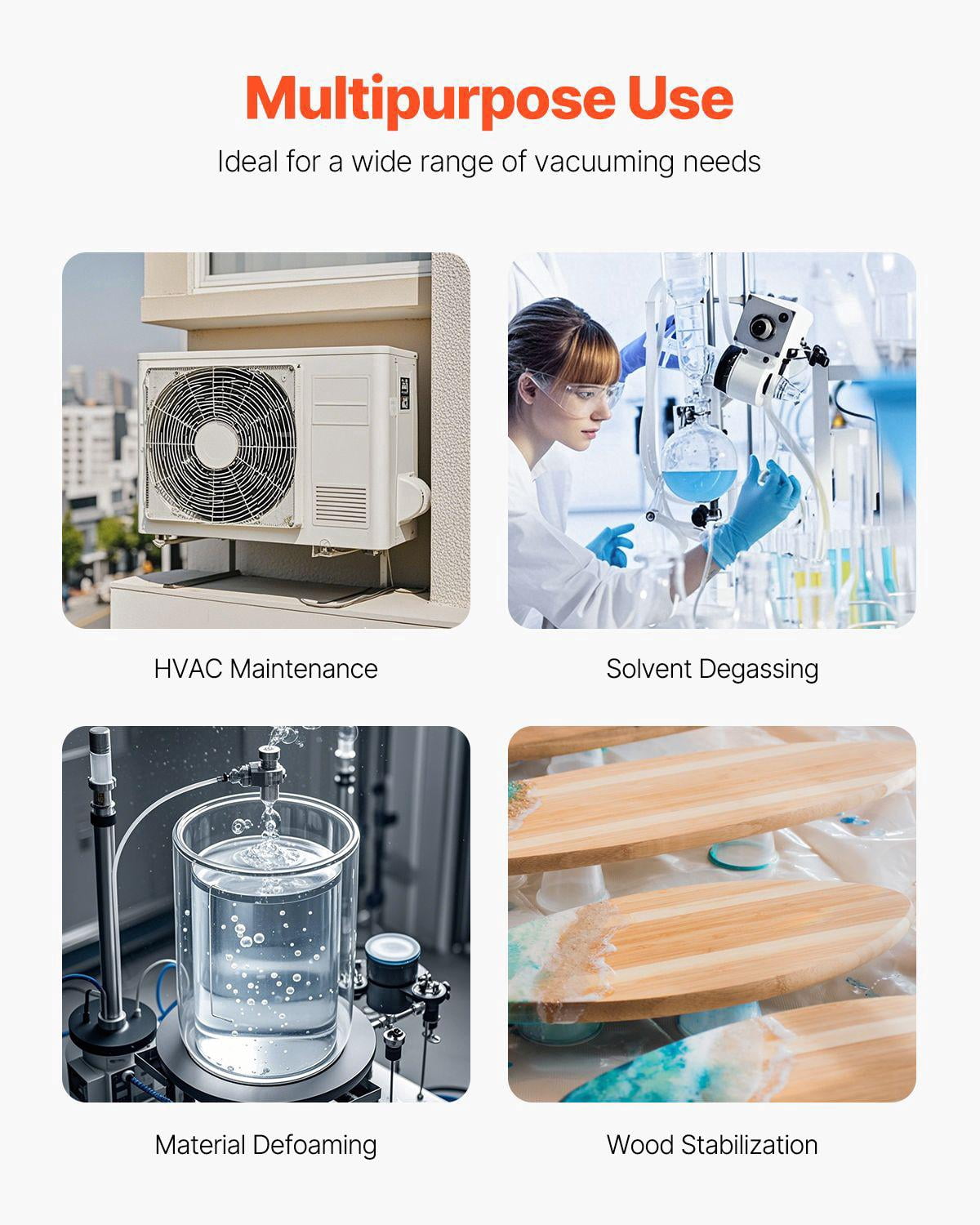 5 CFM HVAC Single Stage Rotary Vane Vacuum Pump for R134a R22 R410a Systems Auto AC Vacuum Pump Kit with Oil Bottle for Automotive Air Conditioner Maintenance and Resin Degassing