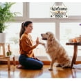 thumbnail image 6 of WaaHome Welcome We Hope You Like Dogs Sign 8"x12" Farmhouse Welcome Sign for Front Door Welcome Hanging Sign for Dogs Lovers Christmas Home Wall Art Decorations Housewarming Gift, 6 of 7
