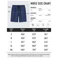 thumbnail image 2 of MoFiz Men's 3-Pack Woven Pajama Shorts 100% Cotton Plaid Sleep Lounge, 2 of 8
