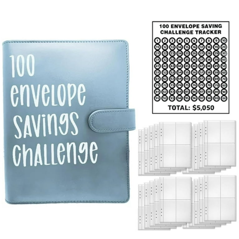 Kit challenge 100 enveloppes petit budget enveloppe zip A6 + tracker