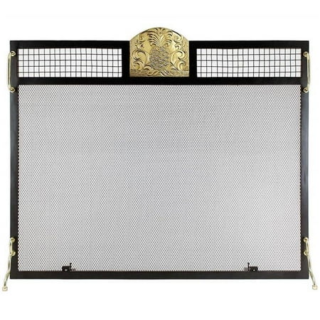Pineapple Emblem Fireplace Screen 44 Polished Brass Walmart Canada