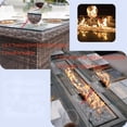 thumbnail image 5 of Moda Furnishings Patio Wicker Rectangle Gas Firepit Sets for Garden in the Outdoor, 5 of 7