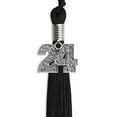 thumbnail image 2 of Endea Graduation Black Graduation Tassel with Silver Date Drop, 2 of 2