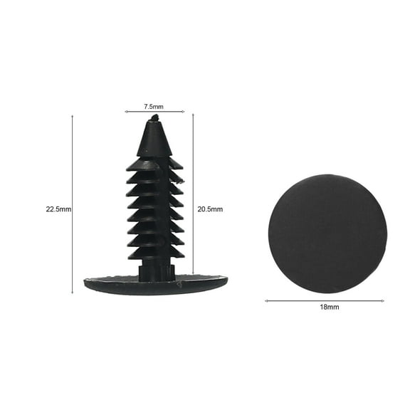 Clips,Interior Door Panel Clips 7mm Clips Nylon Rivet Panel Clips Nylon Door Panel Clips Retainer Clips Nylon Rivet Retainer 30pcs Interior Door Buzhi Rivet Ziem Qinquan