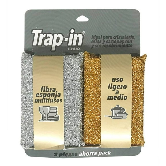 Esponja Oro y Plata Prichos Trap In 2 Piezas
