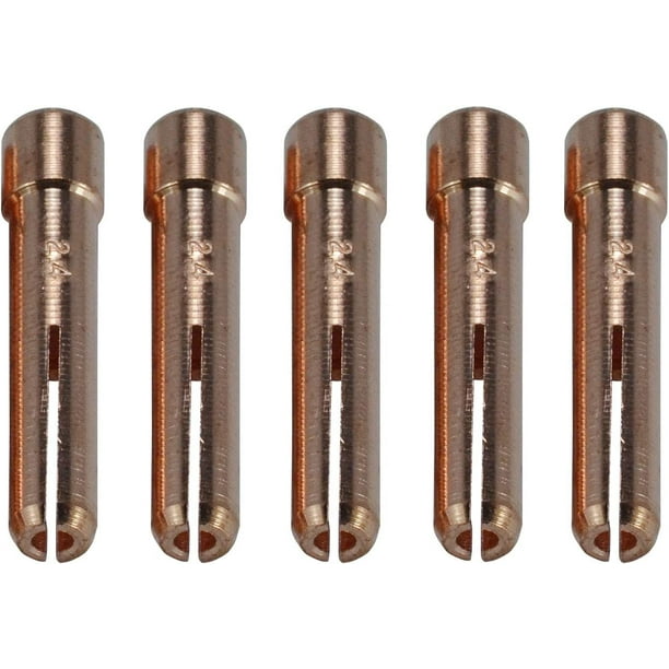 10N24S Stubby Collet 3/32" 2.4mm Fit TIG Welding Torch WP PTA DB SR 17