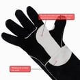 thumbnail image 4 of Guantes de soldadura YESWELDER Leather Forge MIG resistentes al calor, 4 of 8