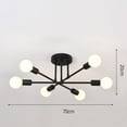 thumbnail image 4 of Nordic Chandelier, 6 Lights Chandelier, Pendant Lighting Ceiling Light Fixture for Hallway, Bar, Living Room, Dining Room,, 4 of 9