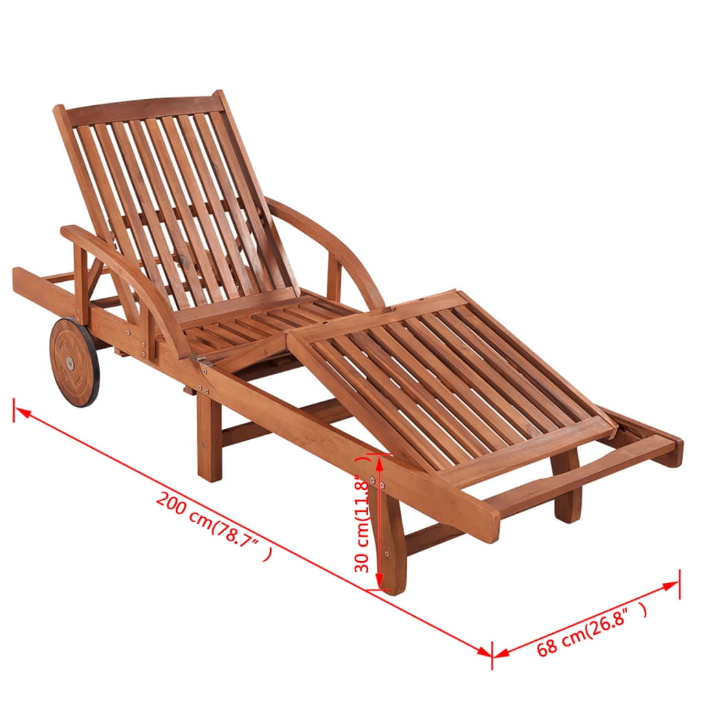 Kepooman Outdoor Solid Acacia Wood Table for Patio Poolside, Set of 2, Brown Kepooman Outdoor Solid Acacia Wood Table for Patio Poolside, Set of 2, Brown
