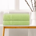 thumbnail image 3 of REGALWOVEN Cotton Bath Towels, 2 Pack Thick Soft Bathroom Towels Set Quick Drying Towels for Bathroom Green 28' x 56', 3 of 8