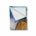 thumbnail image 2 of European Soft Flannel Fleece Throw Blanket, Dom in Cologne Old Bridge and Rhine Sunset European Traits and Culture, Cozy Plush for Indoor and Outdoor Use, 60" x 80", Multicolor, by Ambesonne, 2 of 6